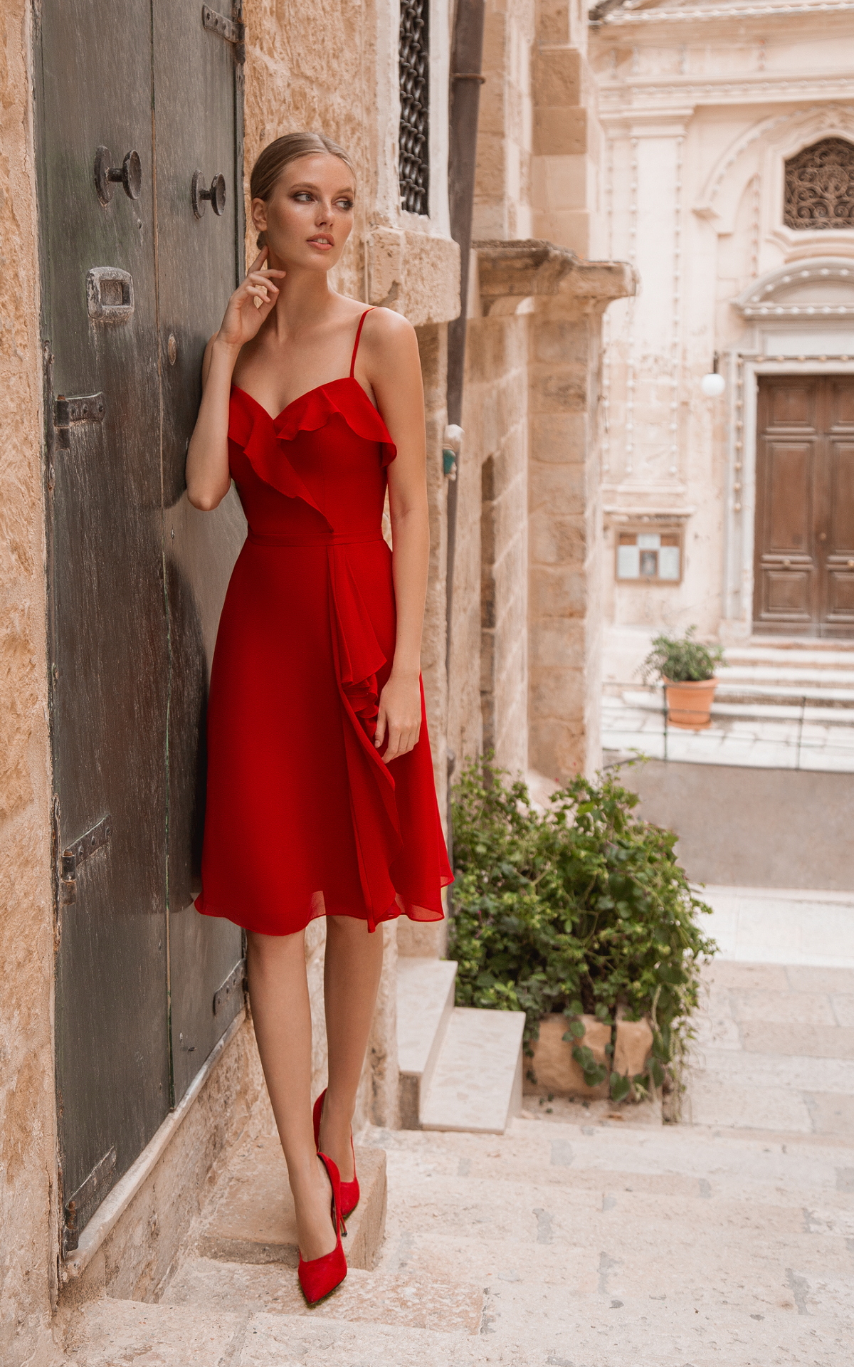 robe cocktail rouge